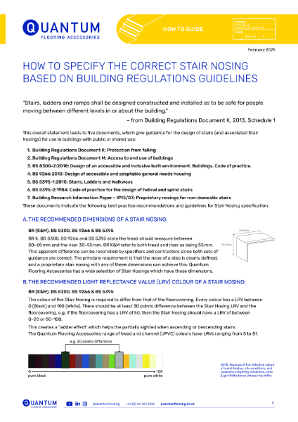 Stairways & Stair Nosings - Building Regulations & Stairways Explained 2025