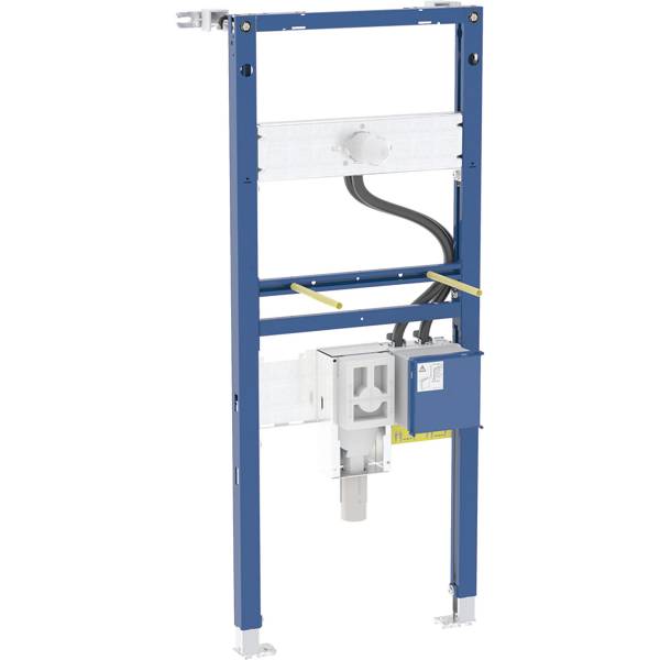 Geberit Duofix element for washbasin, 130 cm, electronic wall-mounted tap with concealed function box, with concealed trap: 50 x 130 x 7.4 cm - Pre-Plumbed Installation Frame