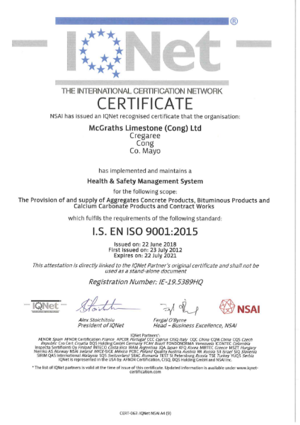 ISO 9001: 2015 Certification