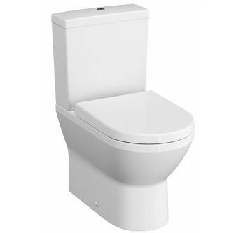 7043B003-7200- Integra Round Close-coupled WC pan, RimEx, Back-to-wall - WC Toilet