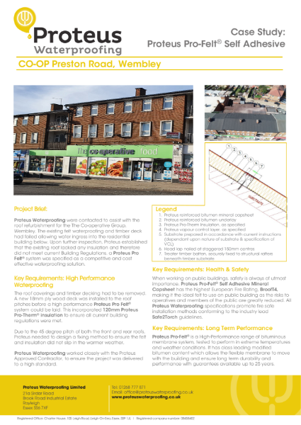 Case Study - Proteus Pro-Felt® - CO-OP Wembley