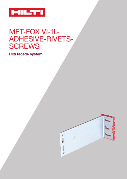 MFT-FOX-VI-1L- Adhesive-Rivets-Screws