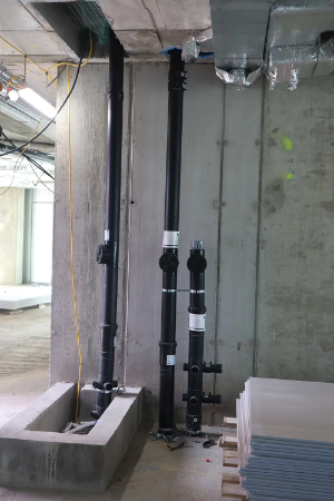 Fast order turnaround of prefabricated drainage stacks helps installation team hit project deadlines.