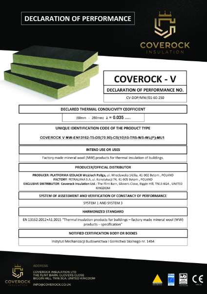 Declaration of Performance - Coverock-V