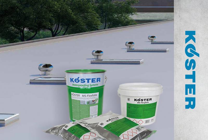Liquid Roofing membrane - Koster MS Flex