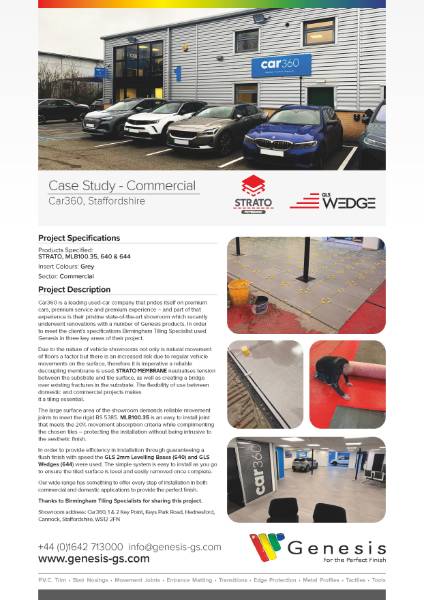 Case Study 2024 - Car360, Staffordshire
