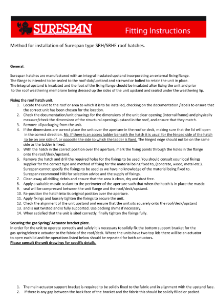 SRHP-AOV Fitting Details
