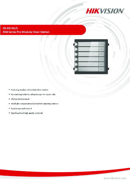 DS-KD-KK/S - Product Data Sheet