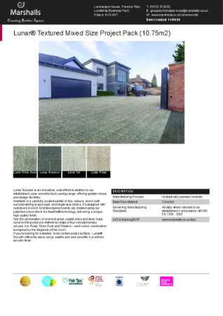 Lunar® Textured Project Pack Datasheet