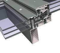 Aluminium CW 50 RA Stick Curtain Wall - Roof Application