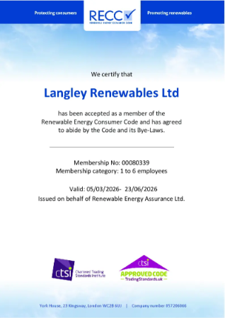 RECC Membership Certificate