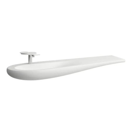 ILBAGNOALESSI - Heldekkende servant, hylle til høyre 1600mm x 500mm x 165mm