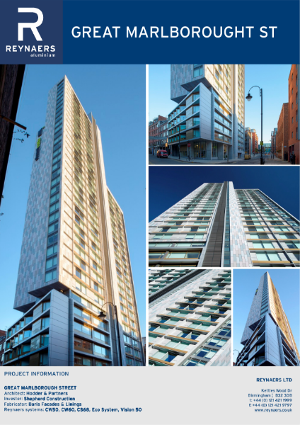 Case Study: Great Marlborough Street, featuring CS 68 aluminium windows