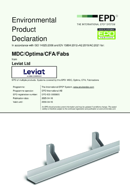 Environmental Product Declaration - Ancon Masonry Support System