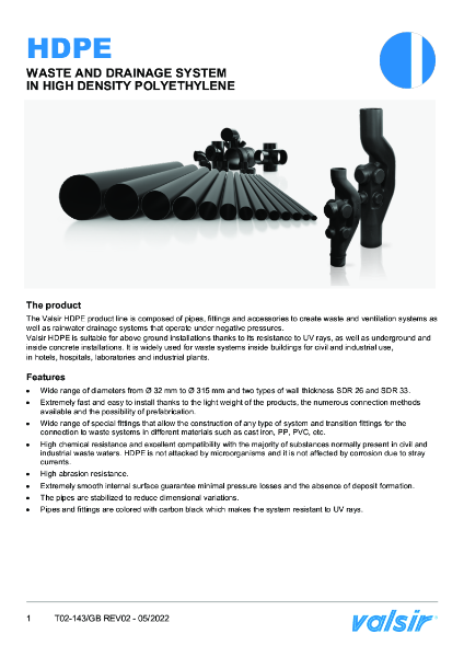 HDPE Technical Data Sheet