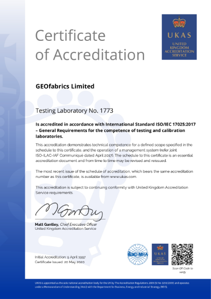 UKAS accreditation
