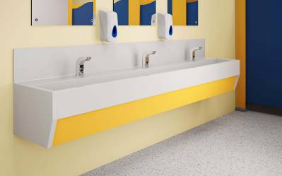 Washtrough for Schools (Cantilever Brackets)
