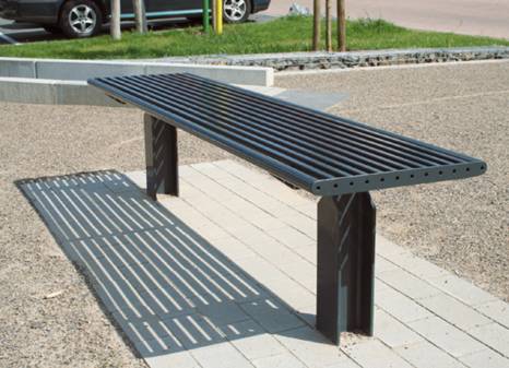 Cologne Steel Bench - Without Backrest