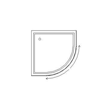 Quadrant shower cubicle assembly 