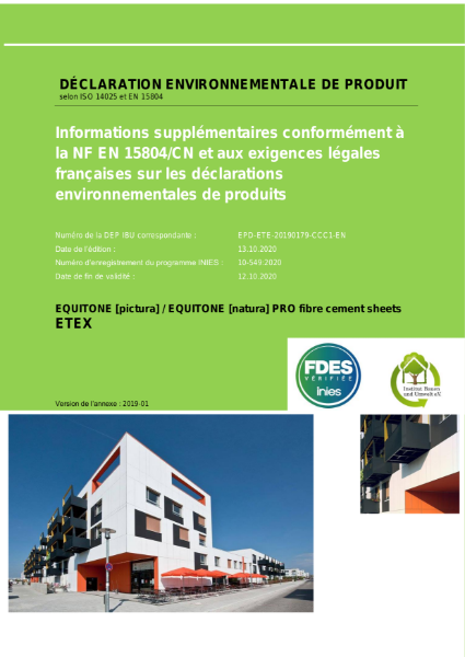  Environmental Product Declaration EPD [natura] & [pictura]