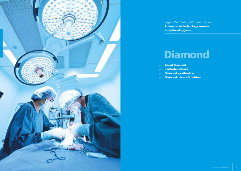 Trovex Diamond - Hygienic Wall Cladding