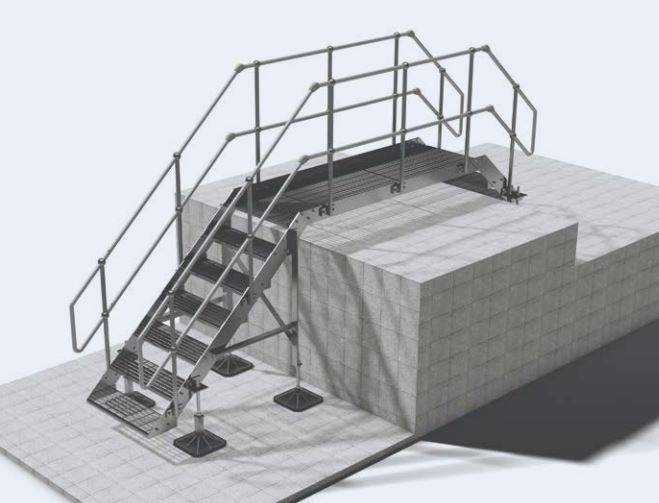 Industrial stair systems