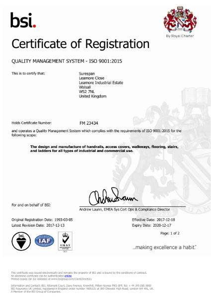 ISO 9001:2015 Certificate