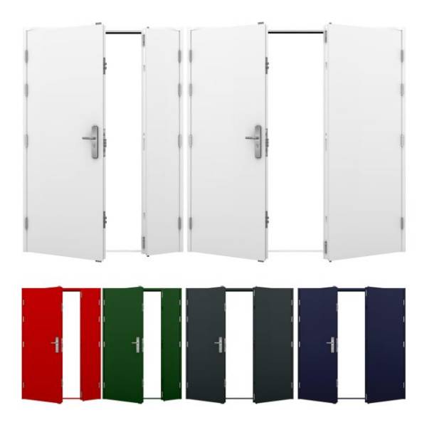 Double Steel Door (Security) | Latham's Steel Security Doorsets | NBS ...