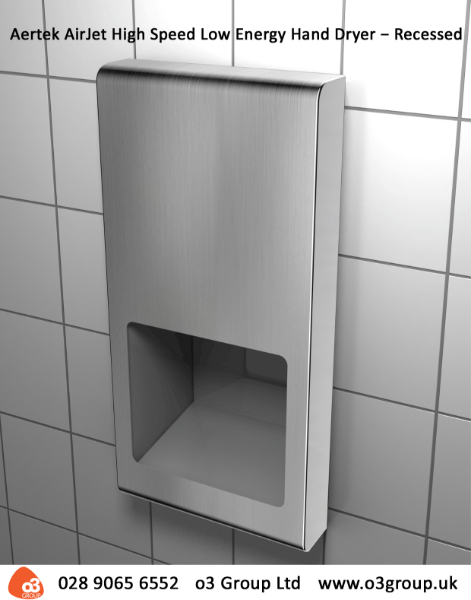 Aertek AirJet Recessed Hand Dryer information