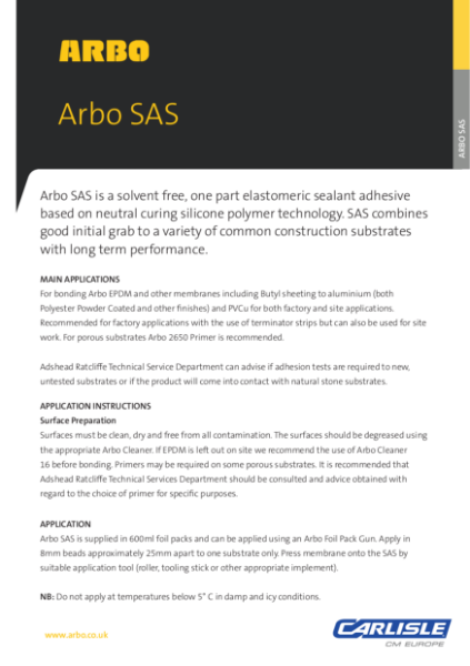 ARBO SAS Data Sheet