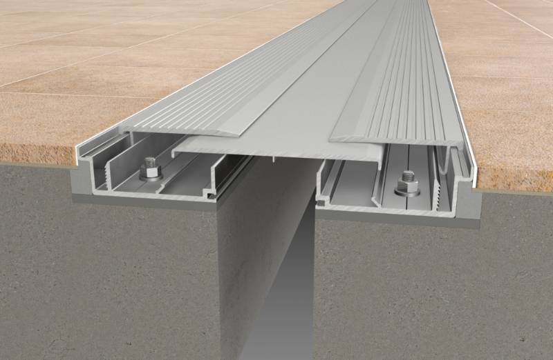 CS Allway® ALS Series Metal Floor Joint Covers - Recess Mounted