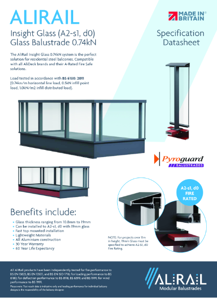 AliRail Insight Glass Data Sheet