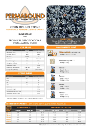 Resin Bound Stone — Runestone TDS