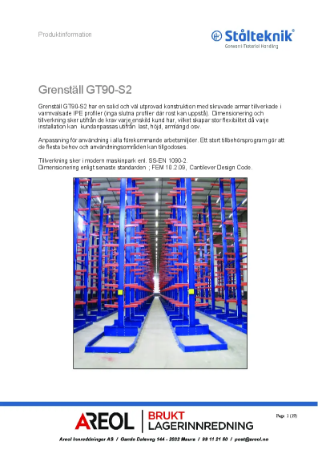 GT90 - Produktdatablad