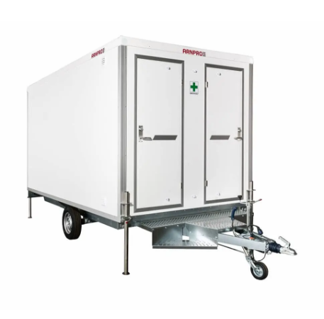 Brakker og Containere - Hjulbrakke M/Toalett 2 Dørs Arnpro 550TT