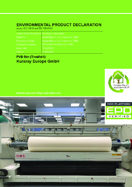 ENVIRONMENTAL PRODUCT DECLARATION 
as per ISO 14025 and EN 15804+A2