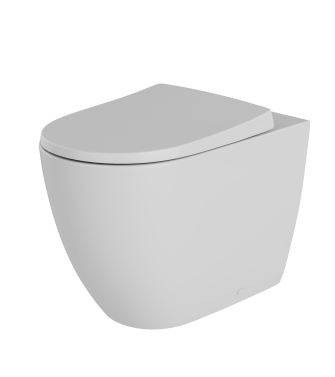 Layla Round Rimless Back-to-Wall WC Pan
