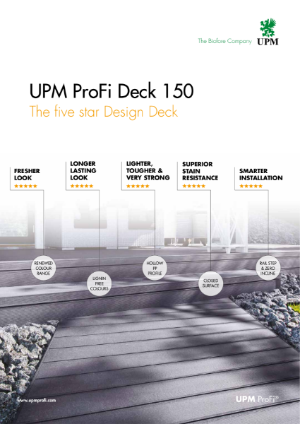 UPM ProFi Deck 150 - The five star decking