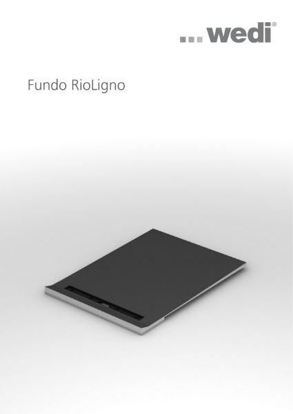 wedi Fundo RioLigno installation guide