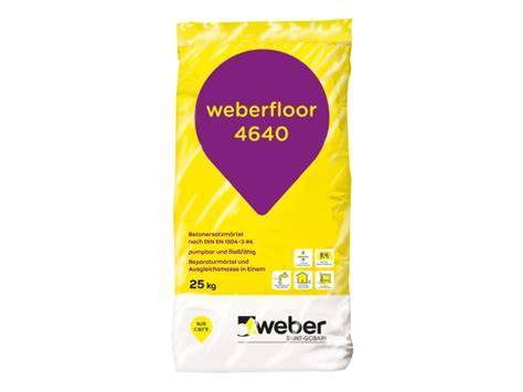 weberfloor 4640 external screed - R4 external repair and levelling screed