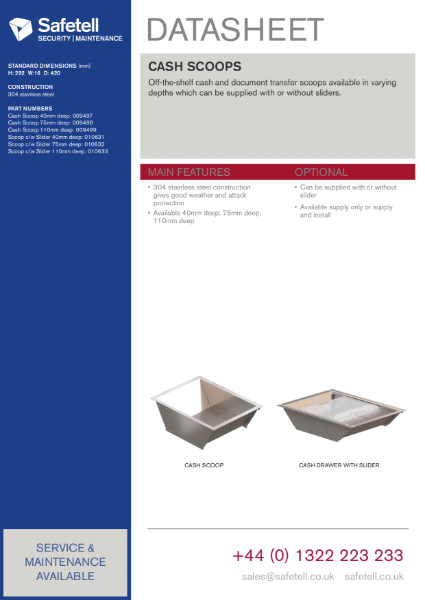 Safetell Cash Scoops