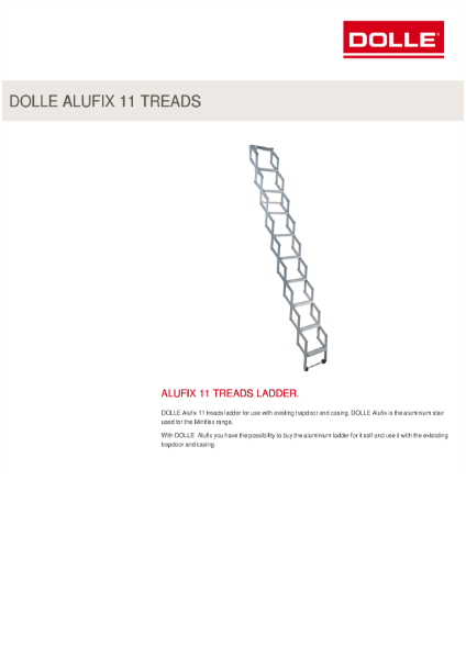 Dolle Alufix Ladder 11 Treads