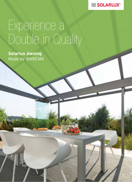Solarlux awnings for glass canopies and houses