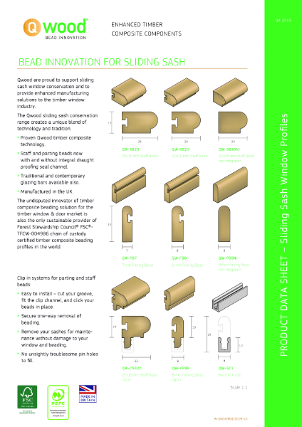 Qwood - Parting Bead and Staff Bead Product Datasheet