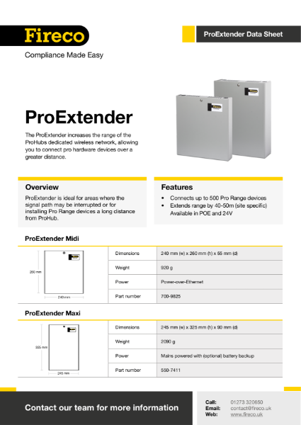 ProExtender Technical Data Sheet