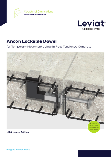 Lockable Dowels for Temporary Movement Joints | Leviat | NBS Source