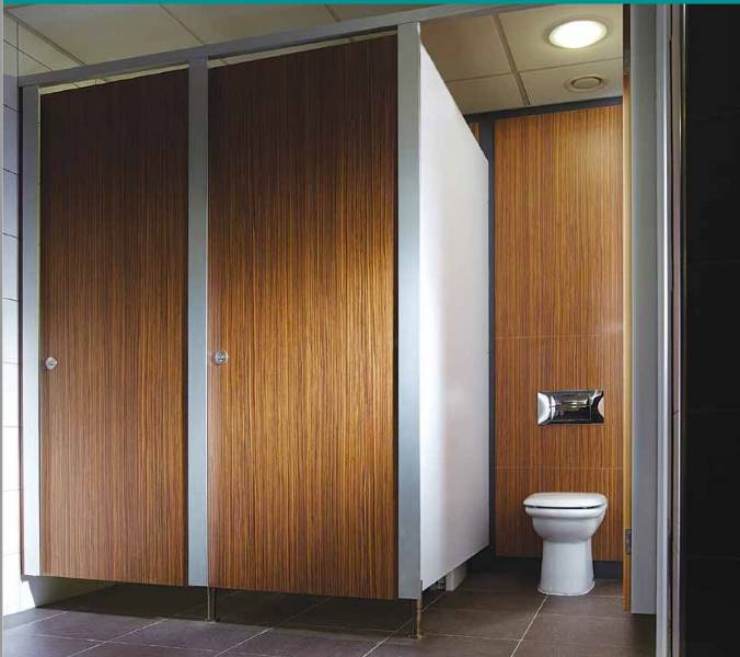 T-Line HPL Washroom Cubicle - Modern, Minimalist Washroom Cubicle