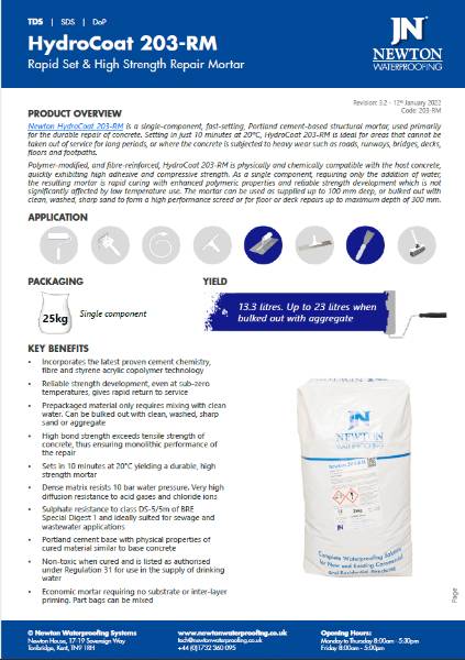 Newton DampSafe 809-HP - Technical Data Sheet