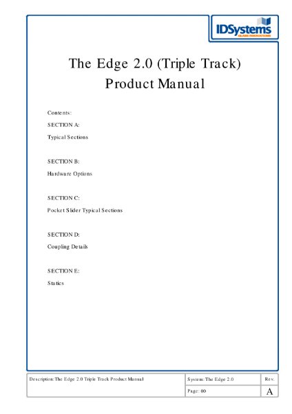 IDSystems - Technical Documents - Sliding Doors - theEDGE2.0