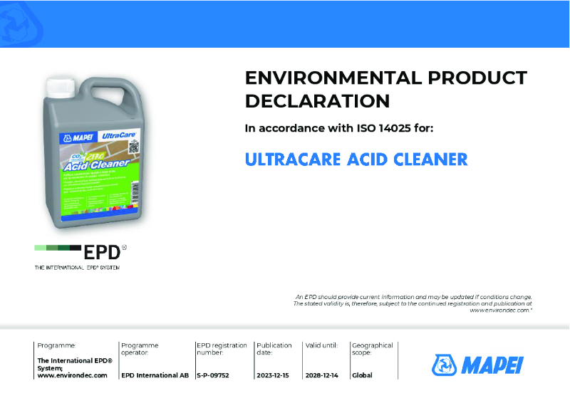 Ultracare Acid Cleaner EPD